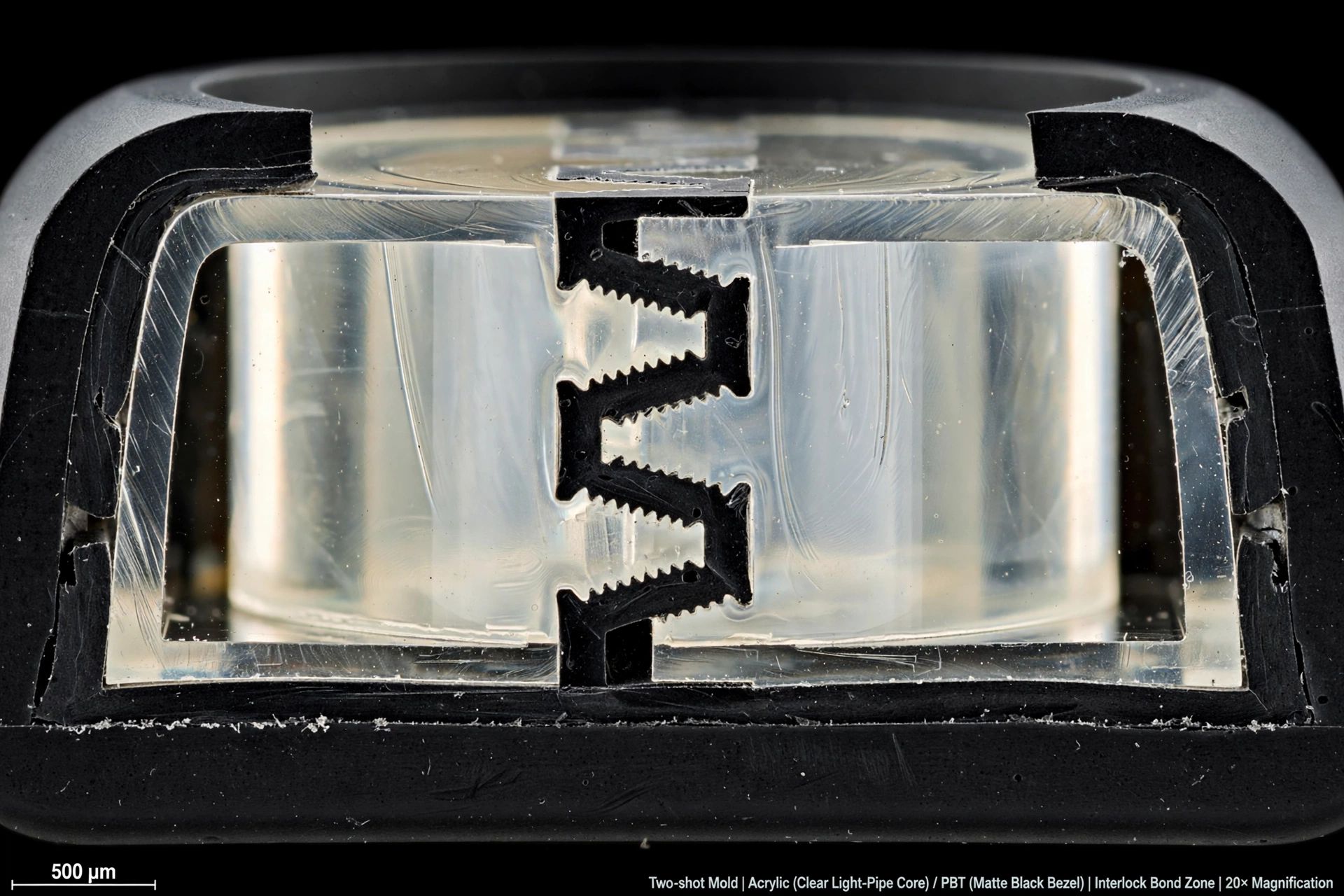 Two-shot molded personal care components with soft-touch elastomer overmolded on rigid polypropylene